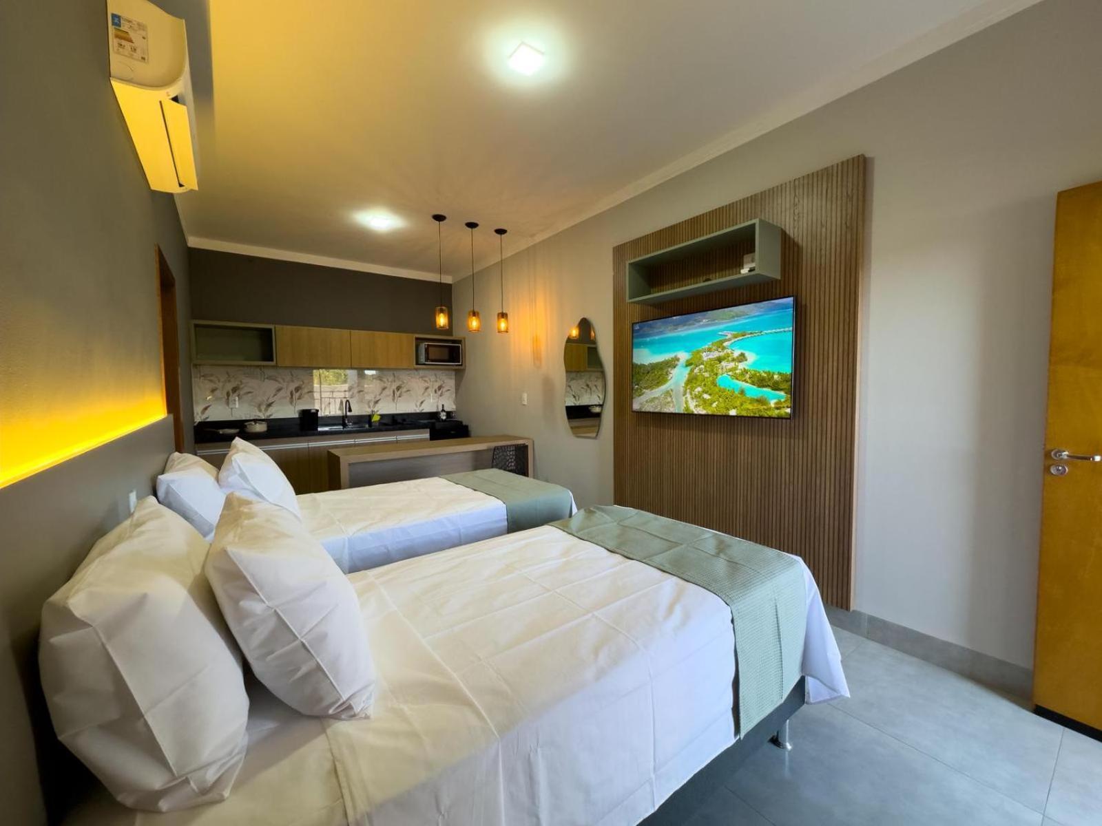 Ondara Flat Hotel Andradina Buitenkant foto