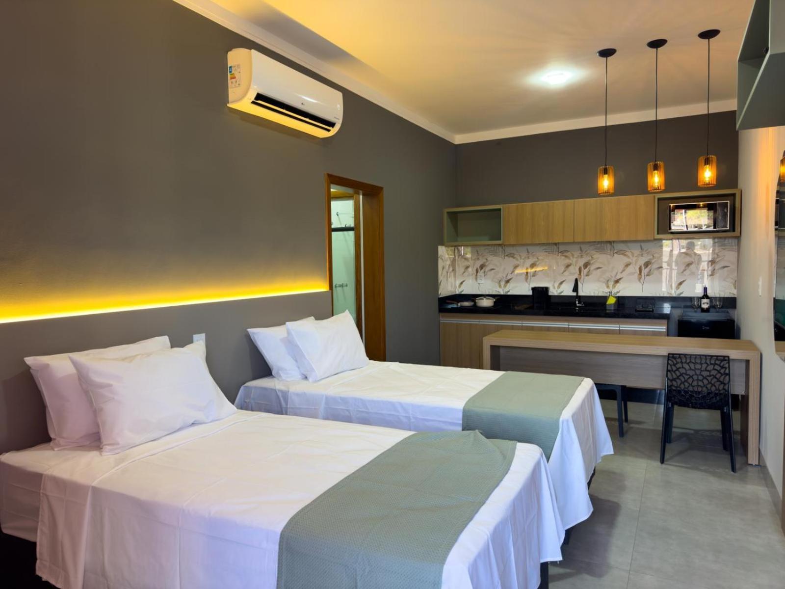 Ondara Flat Hotel Andradina Buitenkant foto
